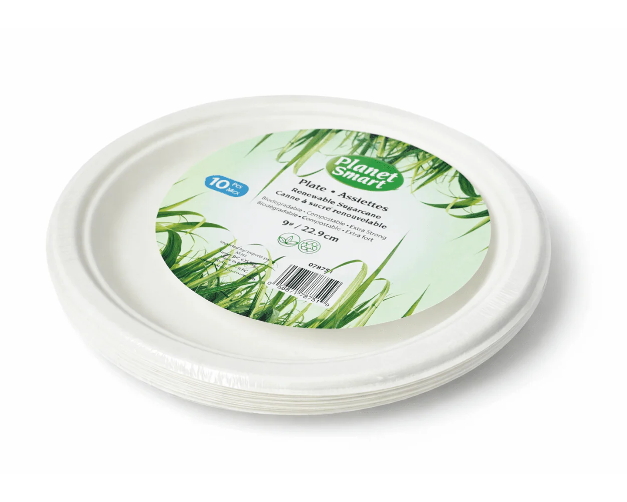 Assiettes robustes biodégradables & compostables - 9 pouces - Image 4