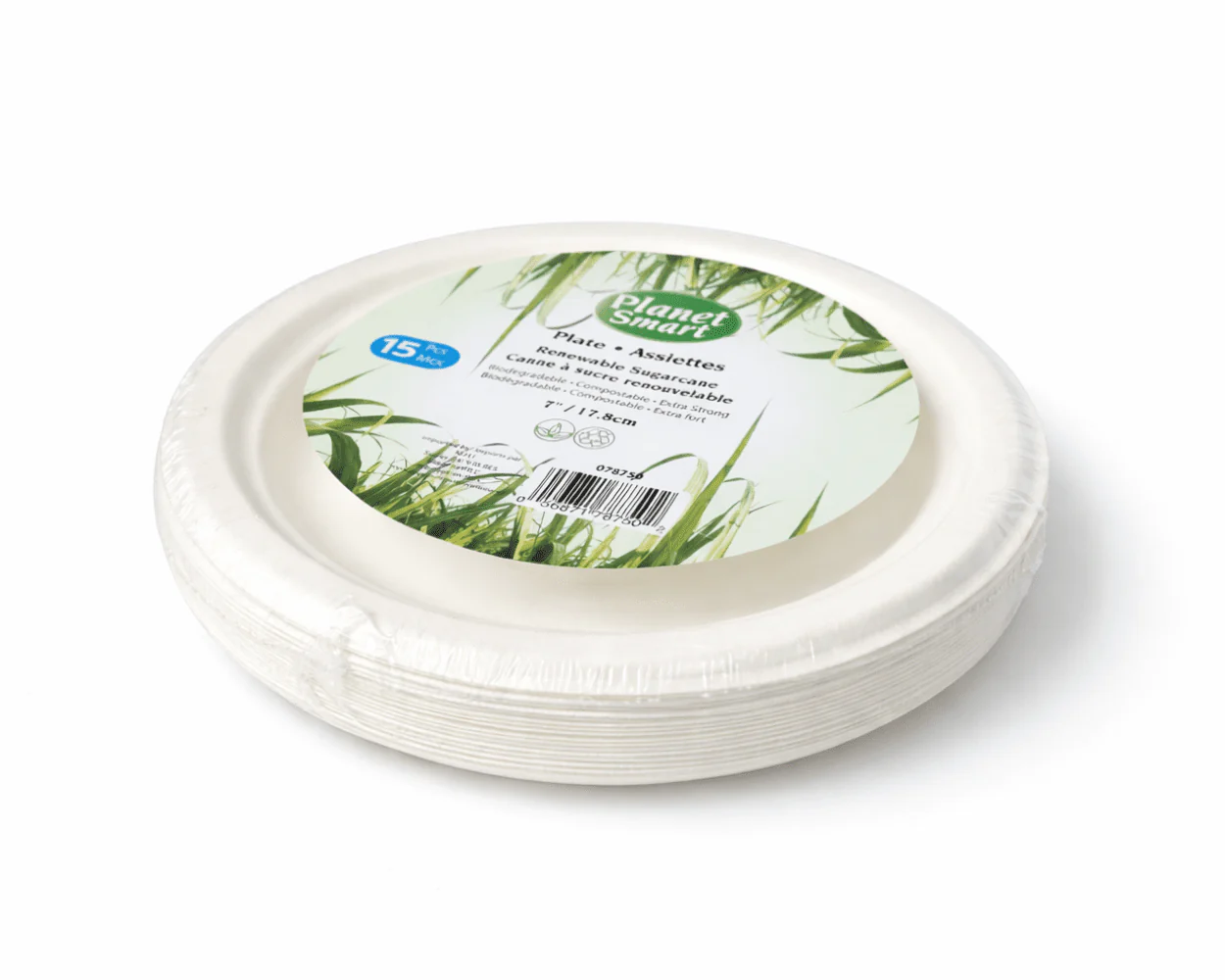 Assiettes robustes biodégradables & compostables - 7 pouces - Image 4
