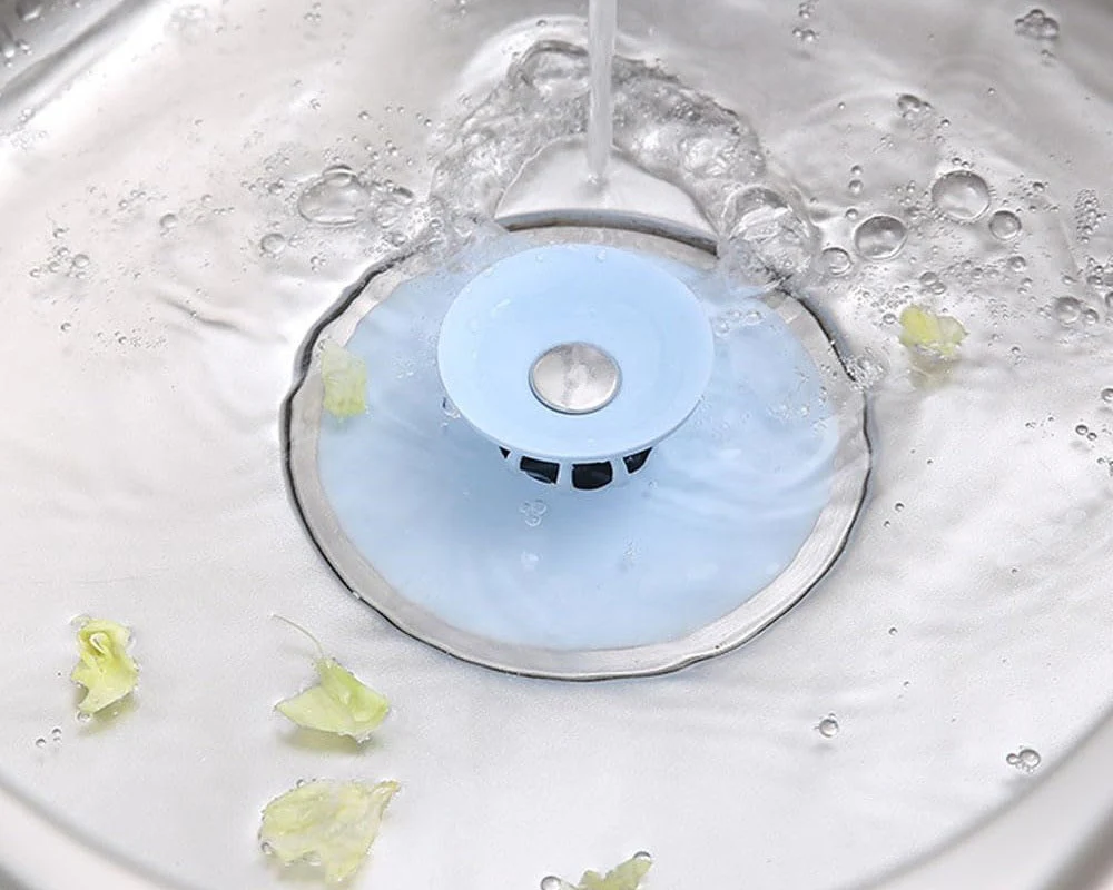 Bouchons d'évier en silicone avec filtre rétractable - Image 9