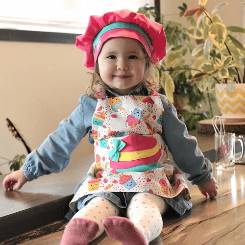 Ensemble « mini chef » avec mitaines et chapeau - Image 5