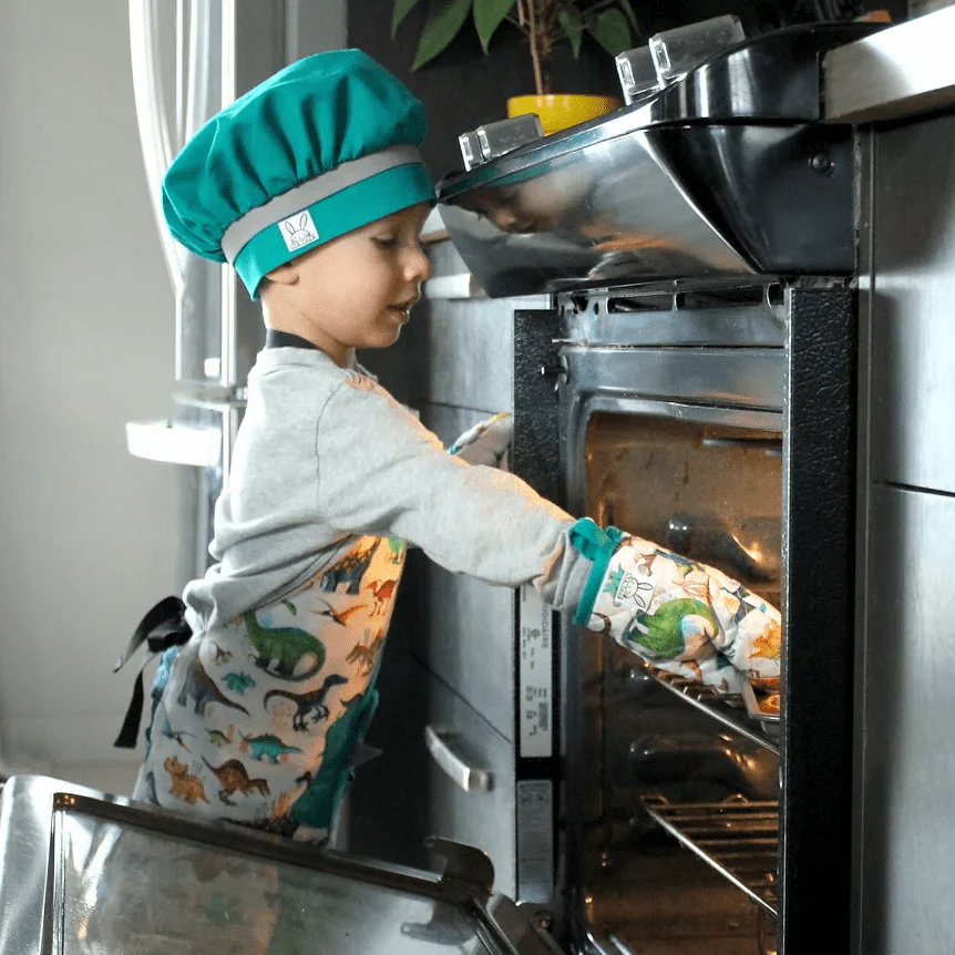 Ensemble « mini chef » avec mitaines et chapeau - Image 8