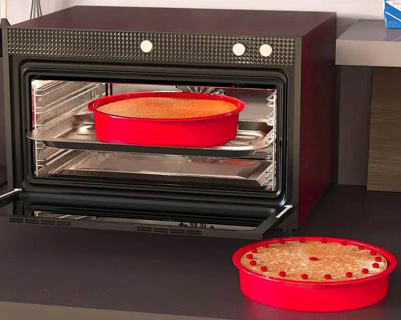 Moule rond en silicone de 10 pouces ROUGE - Image 3
