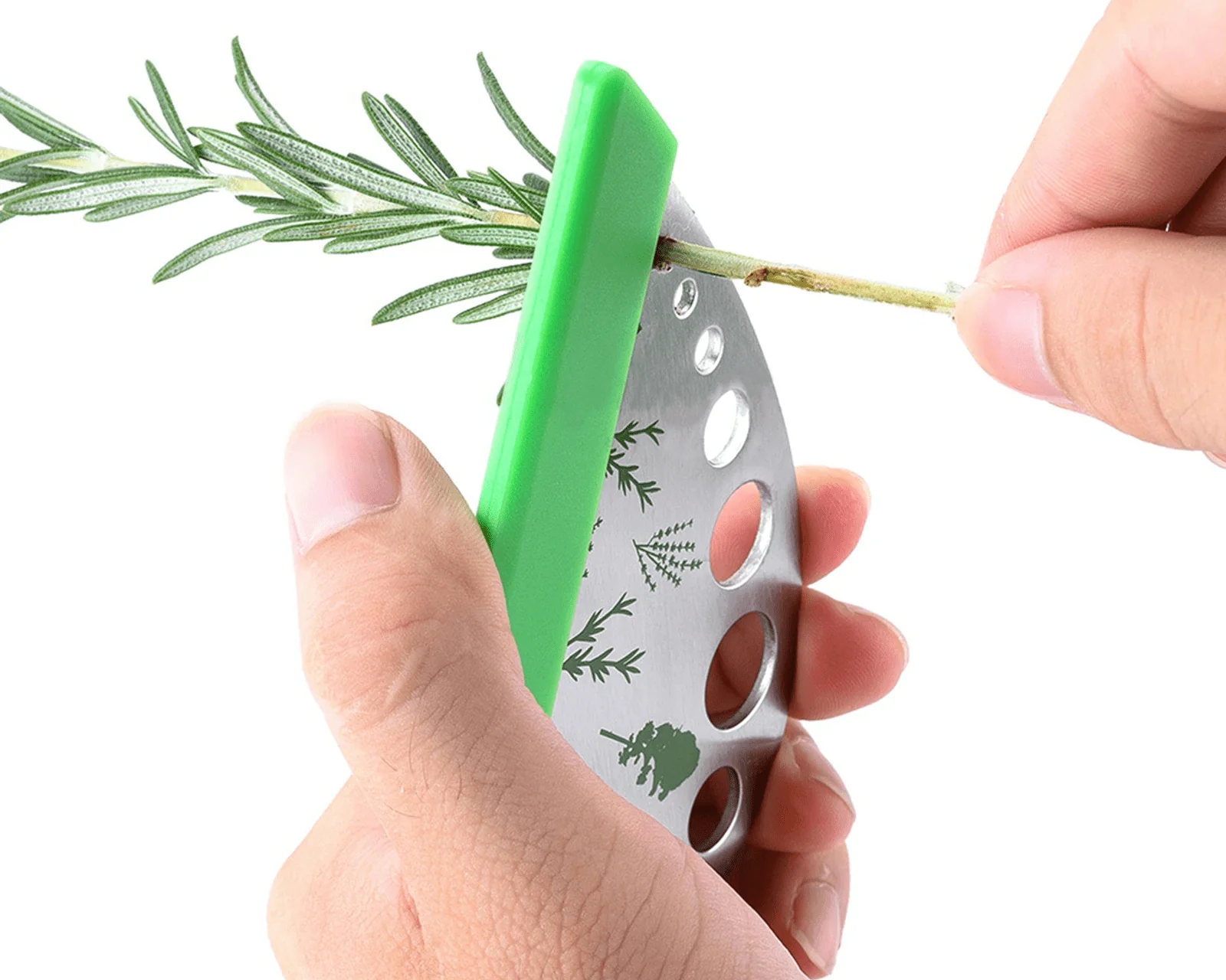 Outil « 2 en 1 » pour dénuder et couper les feuilles ou herbes - Image 3
