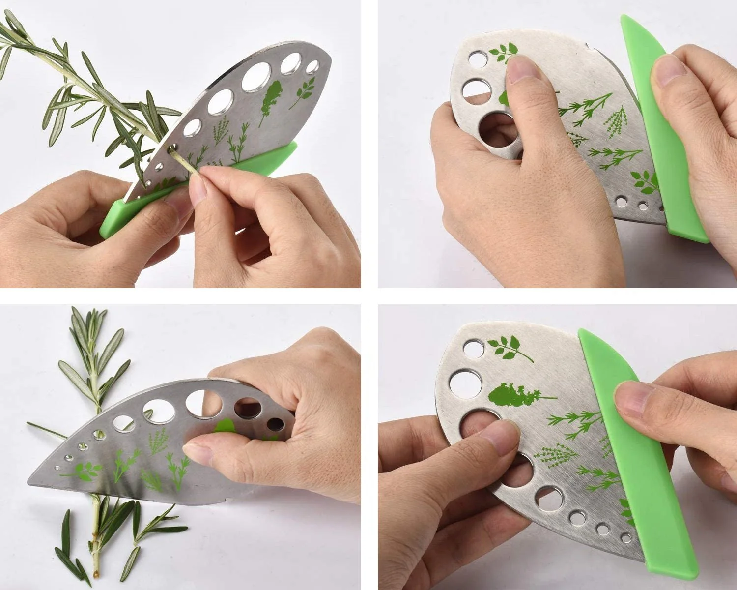 Outil « 2 en 1 » pour dénuder et couper les feuilles ou herbes - Image 4