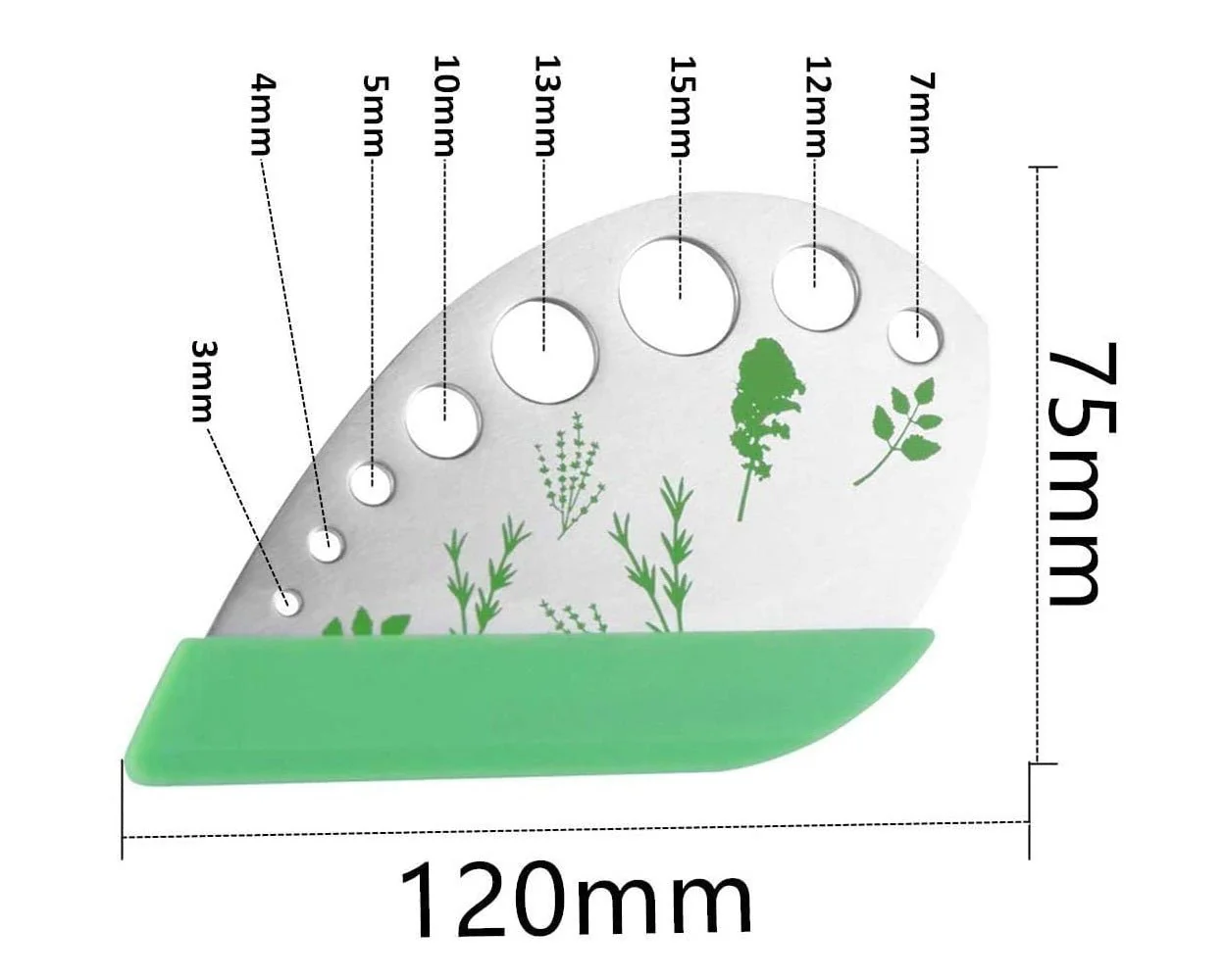 Outil « 2 en 1 » pour dénuder et couper les feuilles ou herbes - Image 6