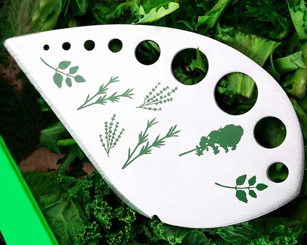 Outil « 2 en 1 » pour dénuder et couper les feuilles ou herbes - Image 8