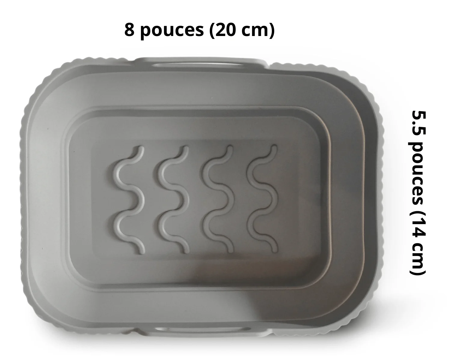 Récipient antiadhésif RECTANGULAIRE en silicone pour air fryer - Image 4