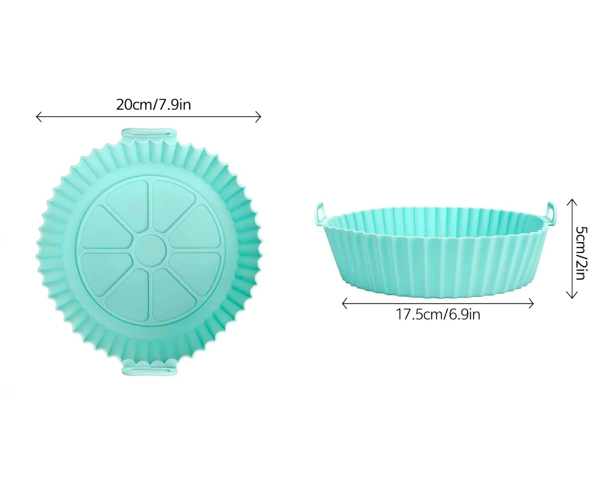 Récipient antiadhésif en silicone pour air fryer - Image 9