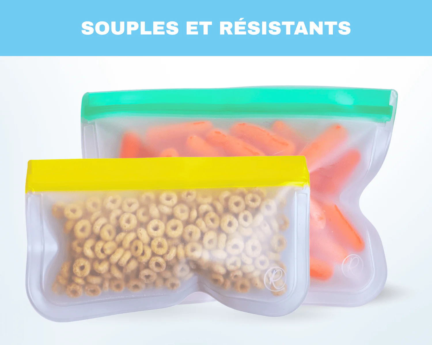 Sacs à congélation réutilisables avec fermeture à glissière signés Roxanne - Image 10