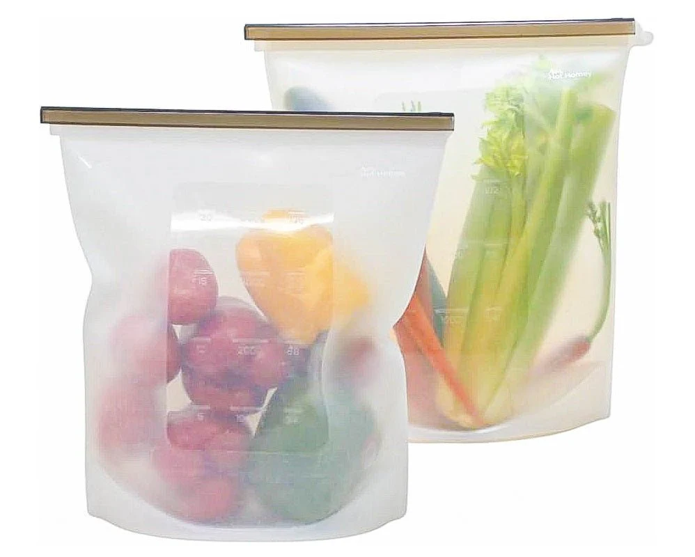 Très grand sac à congélation réutilisable en silicone de 4 litres - Image 4