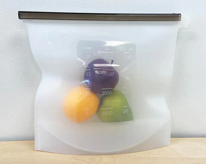 Très grand sac à congélation réutilisable en silicone de 4 litres - Image 5