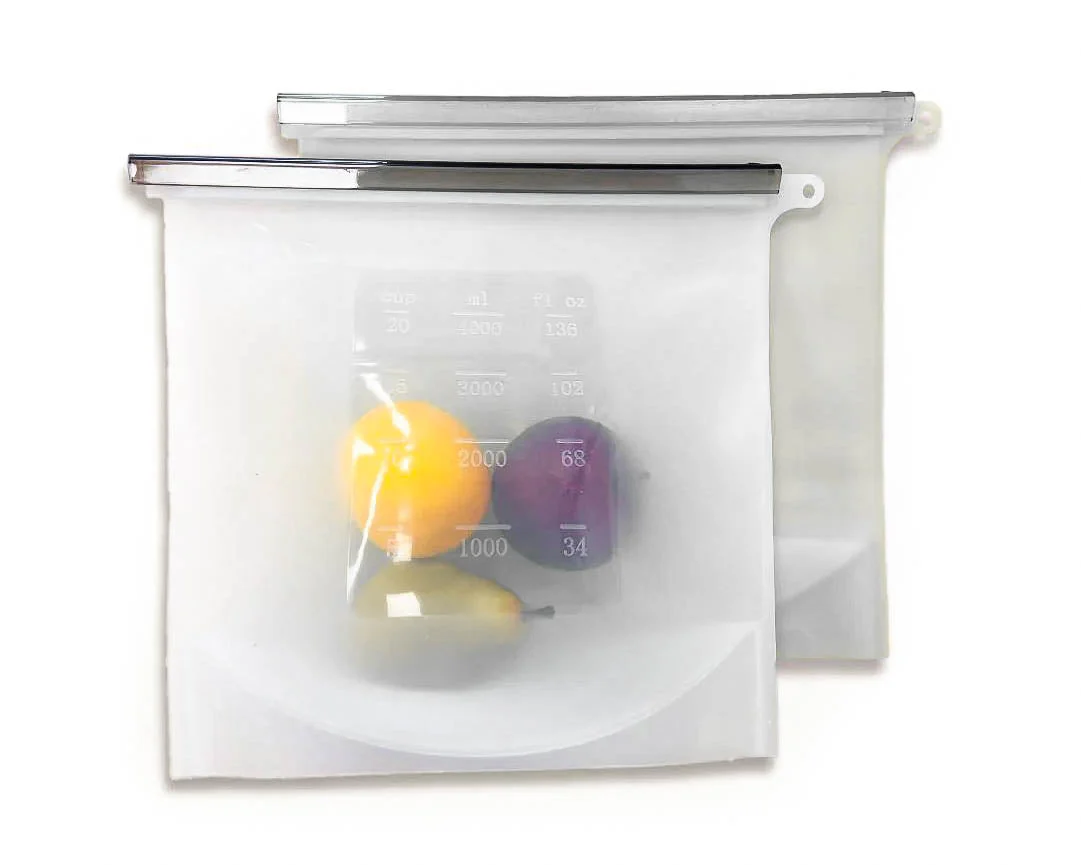 Très grand sac à congélation réutilisable en silicone de 4 litres - Image 6