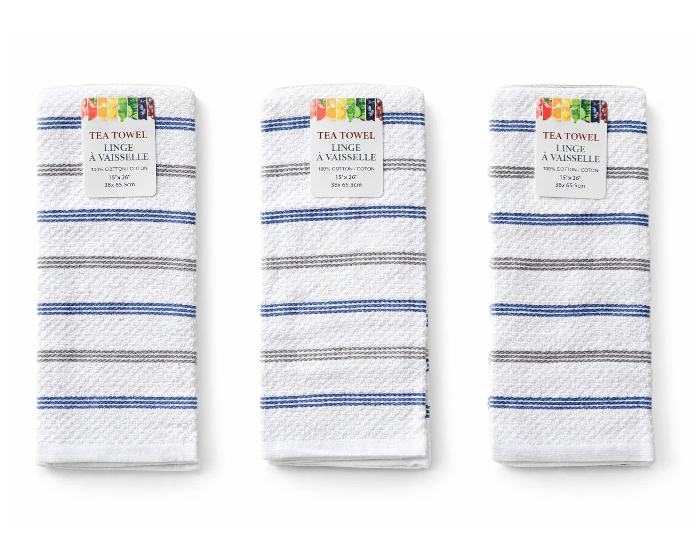 Très grands linges à vaisselle ultra absorbants (lot de 3)
